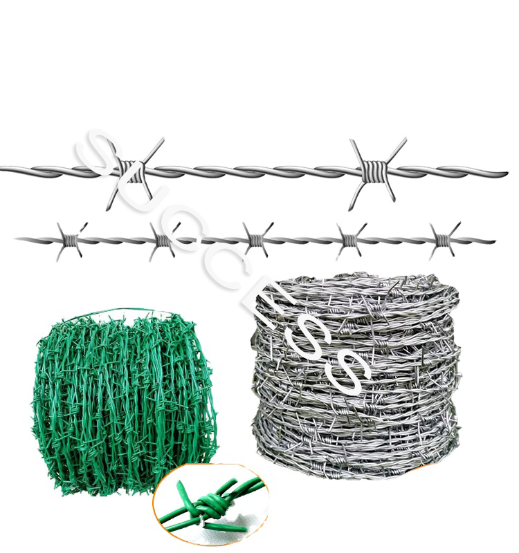 galvanized barbed wire