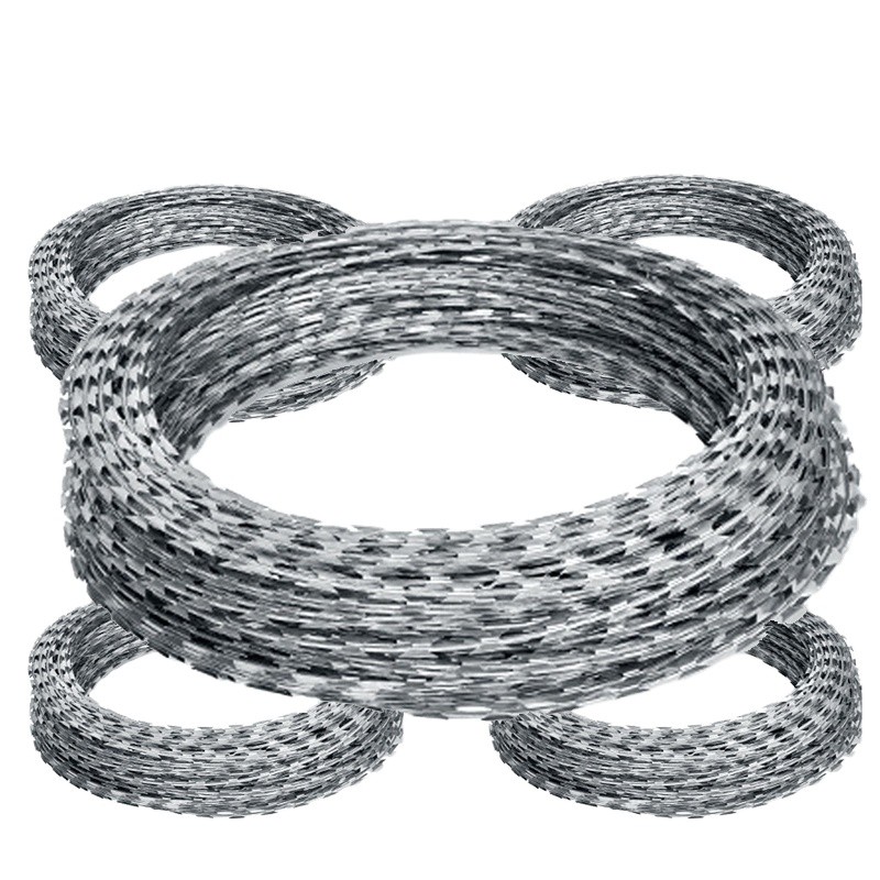 450mm 5kg coil diameter concertina razor barbed wire - 副本