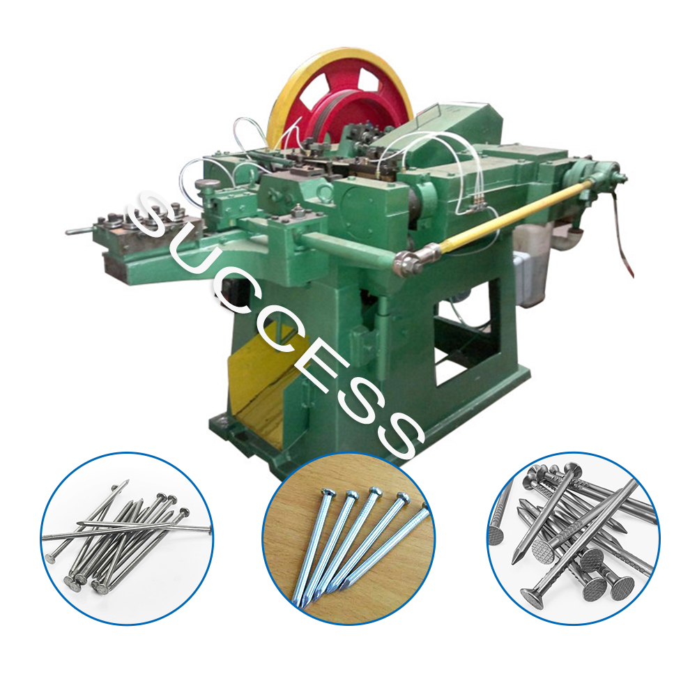 Automatic iron wire nail making machine