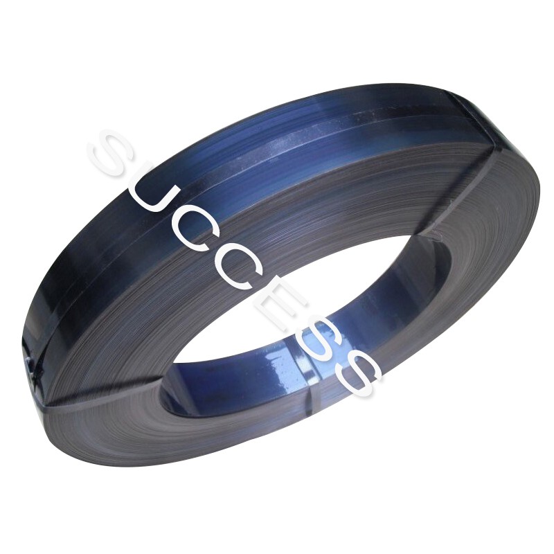 Bluing steel strips for packing