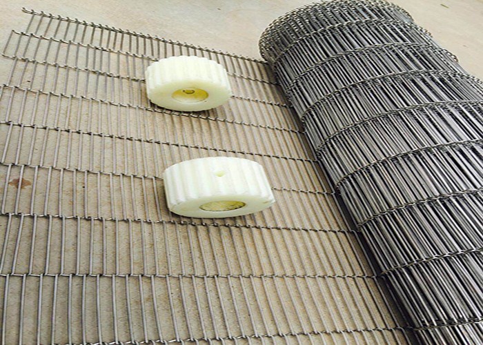 Cookies Chocolate Coating Oven SUS304 Flat Flex Conveyor Belt