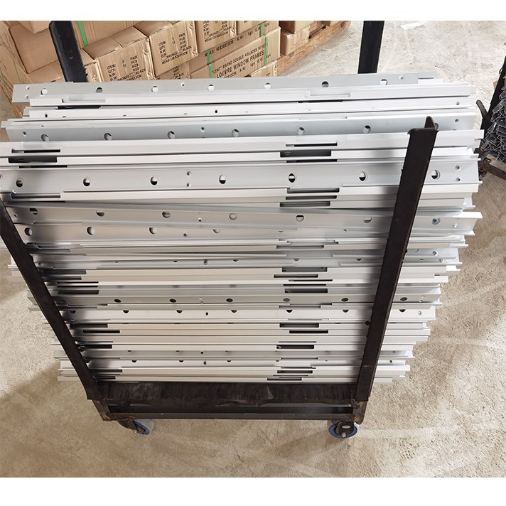New Dust Prevention Security Blade Silver Fixed Jalousie Frame Louvre Frame for Window Jalousie Window Frame